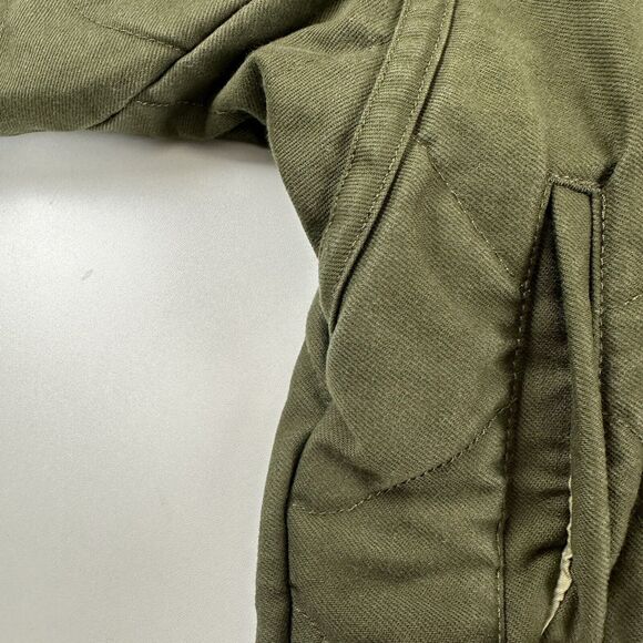 Aritzia Wilfred Free Green Quilted Cotton Bomber Jacket Womens Sz XS - Picture 9 of 10